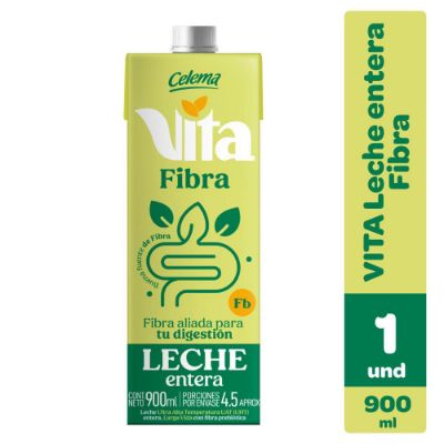 Imagen de Leche CELEMA entera fibra caja (900  ml)