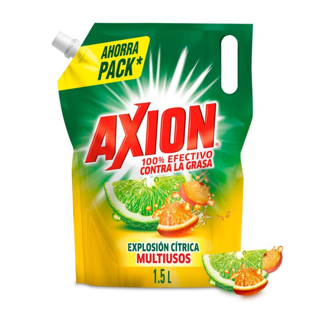 Imagen de Lavaloza AXION líquido explosión cítrica doypack (1500  ml)