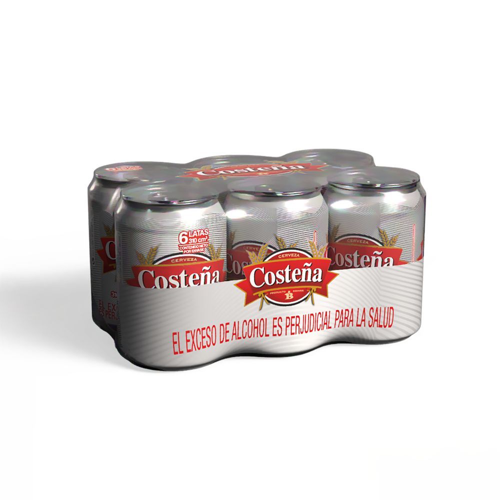 Imagen de Cerveza COSTENA lata six pack (1860  ml)