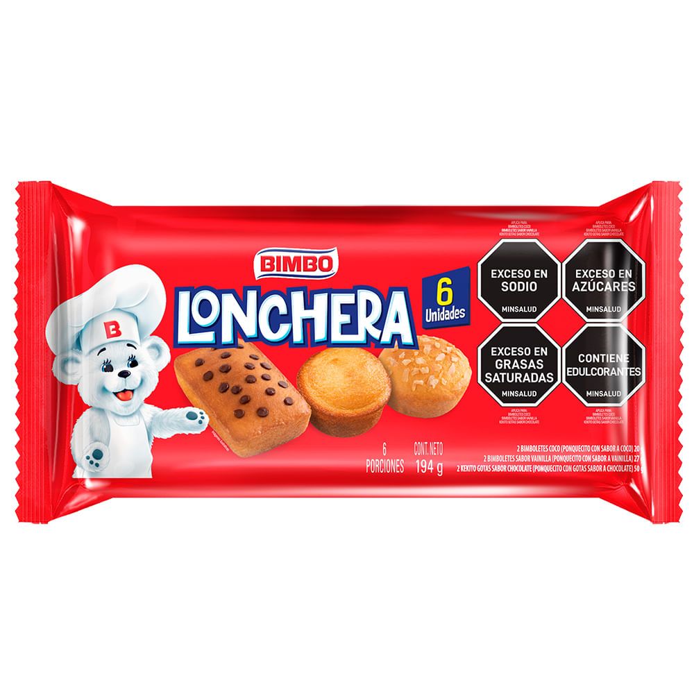 Imagen de Lonchera BIMBO ponquesitos 6 unds x194 g